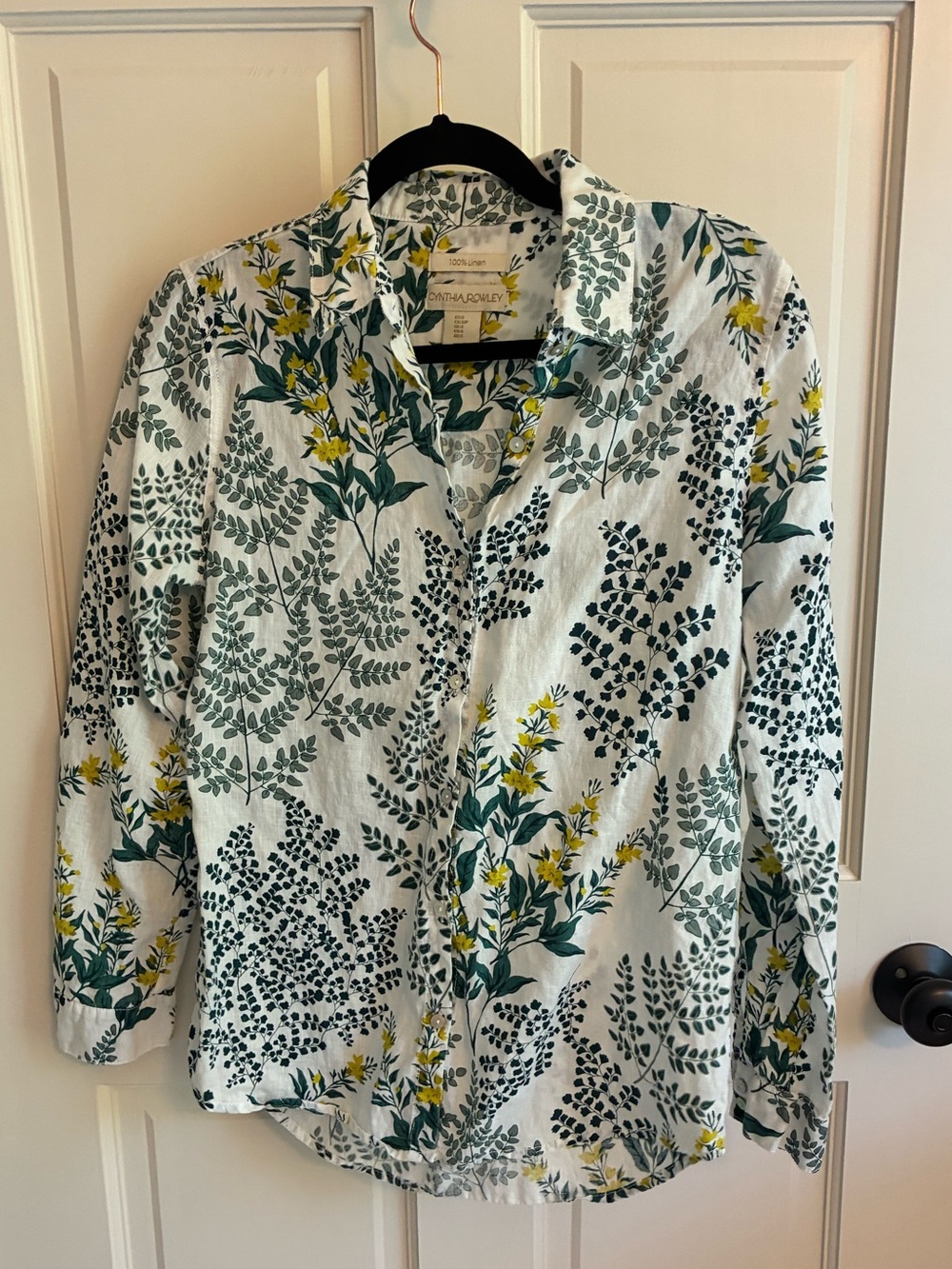 100% Linen Cynthia Rowley Top